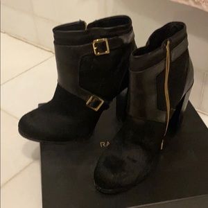 Rachel Zoe pony hair leather bootie Used. 10.5